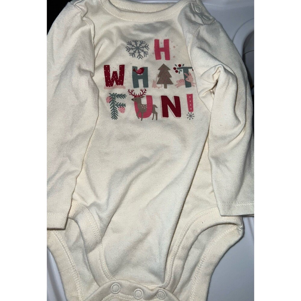 Garanimals Baby Boy or Baby Girl Winter Theme Long Sleeve Onesie